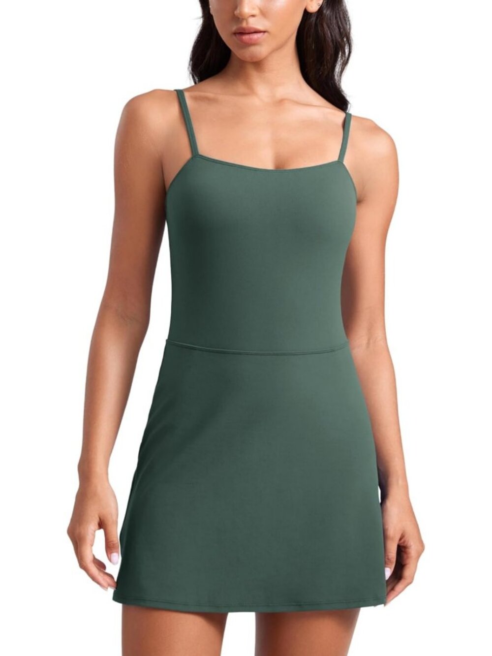 Butterluxe Spaghetti Strap Tennis Dress - Lightweight, Moisture-Wicking